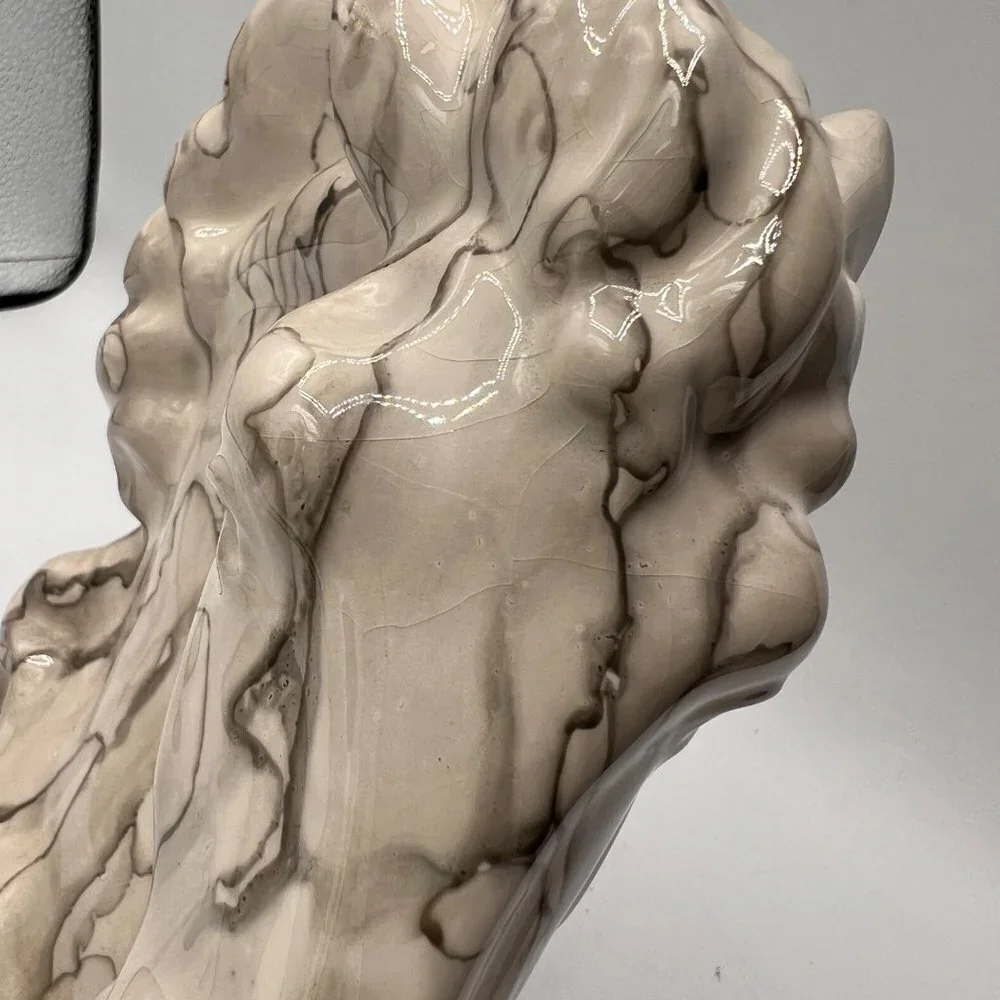 Handcrafted Homemade Hand Glazed Marble Horse Head Sculpture- Home Decor- Table - Picture 10 of 10